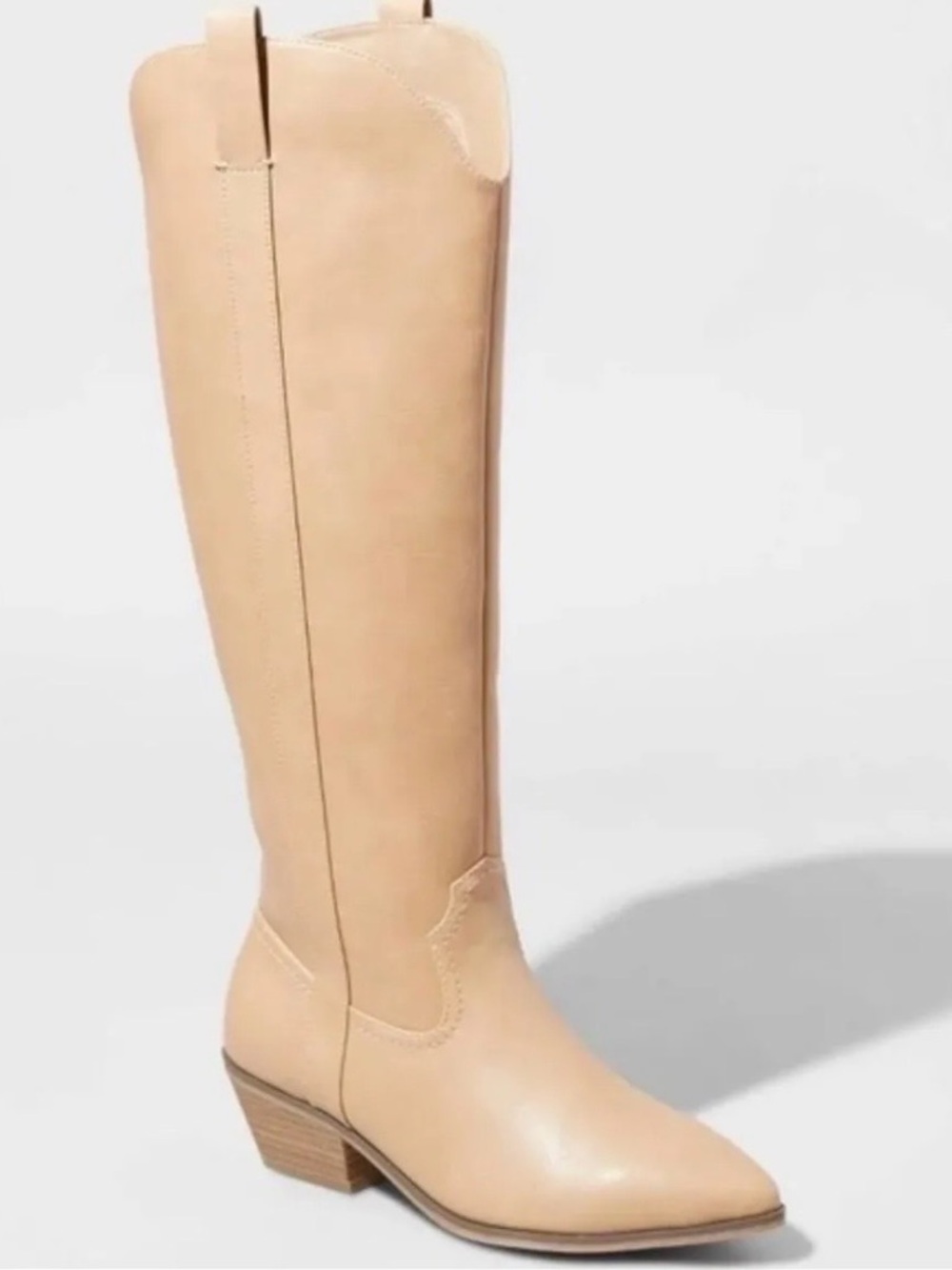 Universal Thread Women's Faux Leather Knee Western Boots - size 8